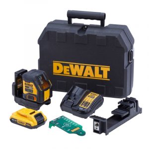 DEWALT DCLE34021D1 18v Green Cross Line Laser with 1x2ah Battery