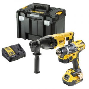 DEWALT DCK2071P2T 18v Brushless DCH133/DCD796 Twin Pack with 2x5ah batteries