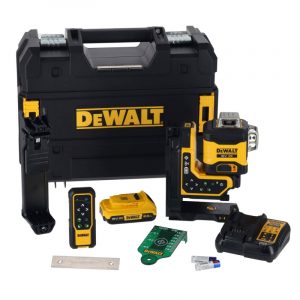 DEWALT DCLE34035D1 18v Green Cross Line Laser with 1x2ah Battery