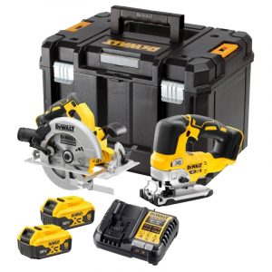 DEWALT DCK2012P2T 18v Jigsaw/Circular Saw Kit with 2x5ah Batteries